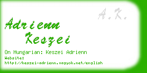 adrienn keszei business card